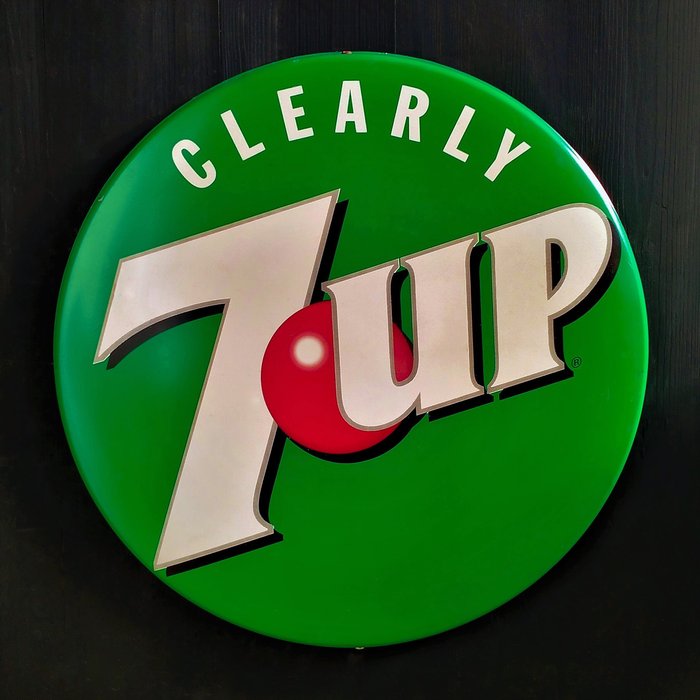 7UP | Seven Up - Schild - Tackertyp – 90er Jahre - Stahl
