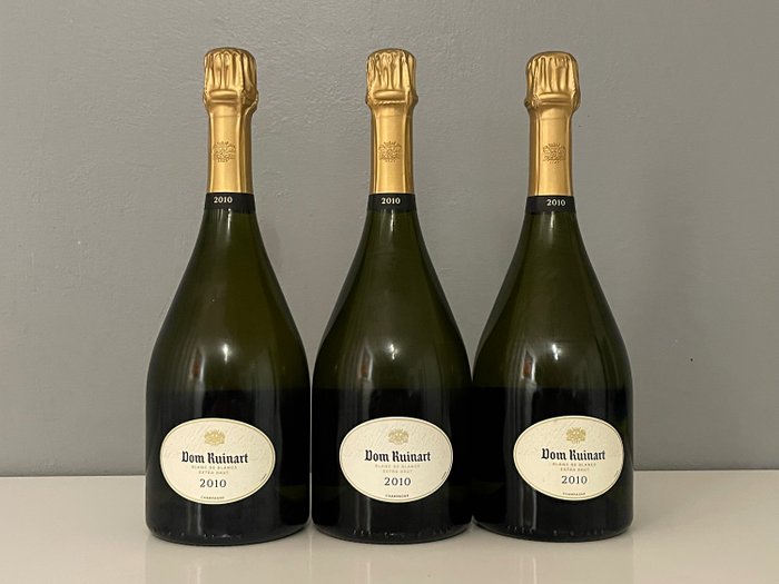 2010 Ruinart, Dom Ruinart - 香槟地 Blanc de Blancs - 3 Bottles (0.75L)