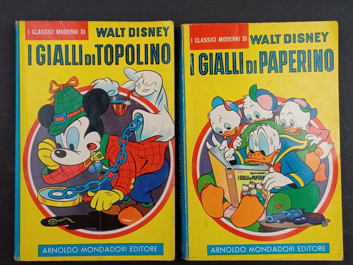 Topolino - I Gialli di: Topolino e Paperino - 2 Comic - Erstausgabe - 1960/1961