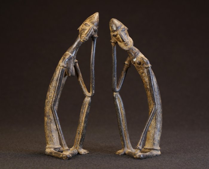 Skulptur - Paar Figuren - Nommo - Dogon - Mali
