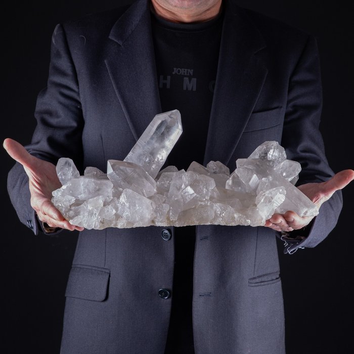 Lemurischer Quarz: Der Meisterkristall – Extragröße - Höhe: 180 mm - Breite: 410 mm- 9.7 kg