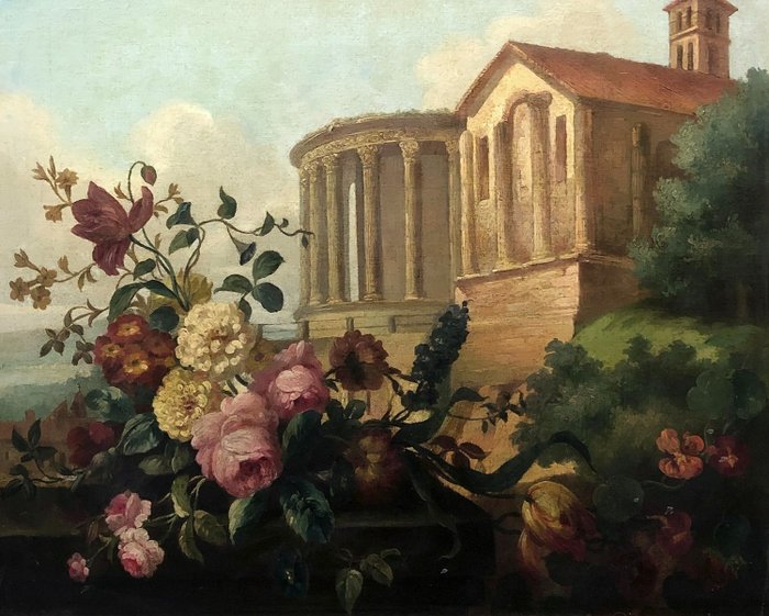 École Européene (XIX) - Roses du Tivoli