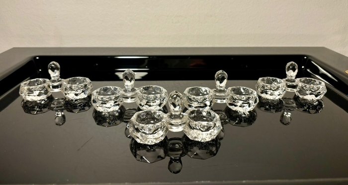 Saint Louis - Dish (5) - Molded diamond design - Crystal