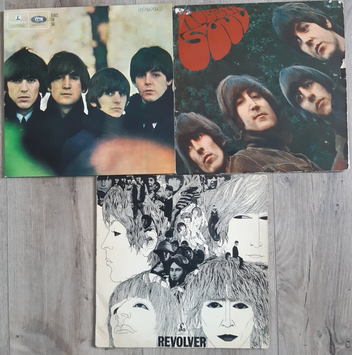 甲壳虫乐队 - Beatles For Sale / Rubber Soul / Revolver - 3 LP's - 多个标题 - LP - 1964