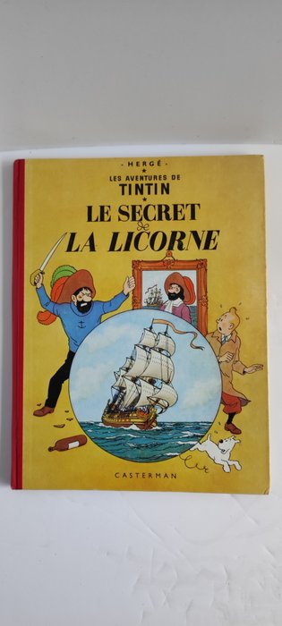 Tintin T11 - Le secret de la Licorne (B9) - C - 1 Album - 再版 - 1954