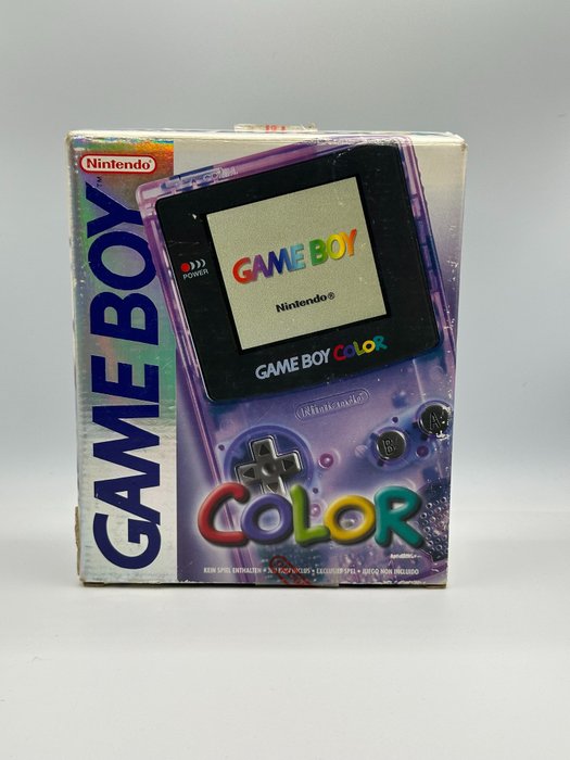 Nintendo - Nintendo Game Boy COLOR CIB, Unique Nintendo SEAL STICKER - Videospielkonsole (1) - In Originalverpackung