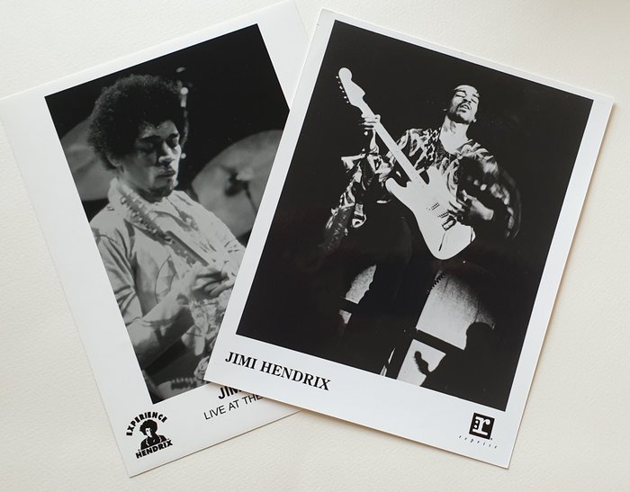 Press Photo - Lot x2 - Portrait Of Jimi Hendrix - Rock Star Guitarist