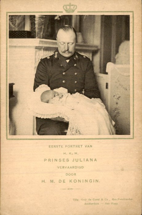 荷兰 - 王族, 王室 - 王室 - 带照片卡 - 明信片 (96) - 1900-1960