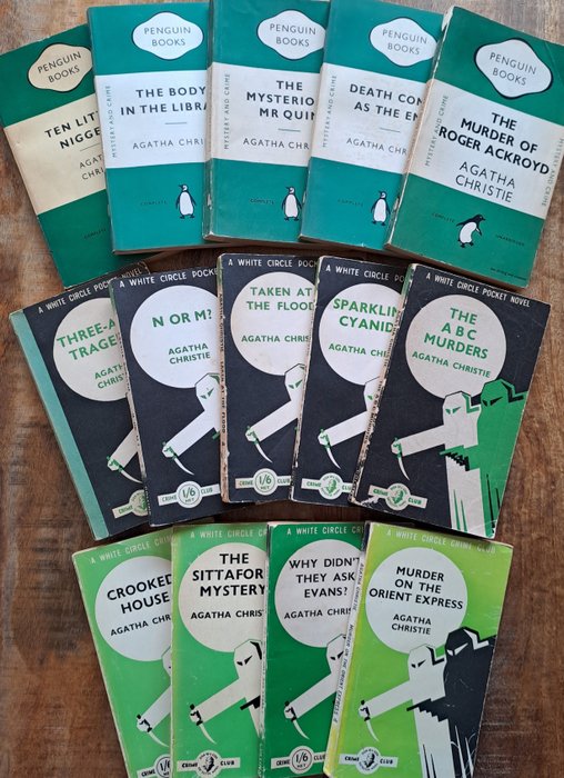 Agatha Christie - 14 Penguin & White Circle paperbacks - 1948-1958