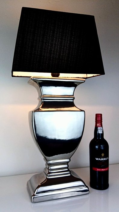 Light Makers - Bordslampa - XXL Glamour Design - 69 cm - Keramik, Linne