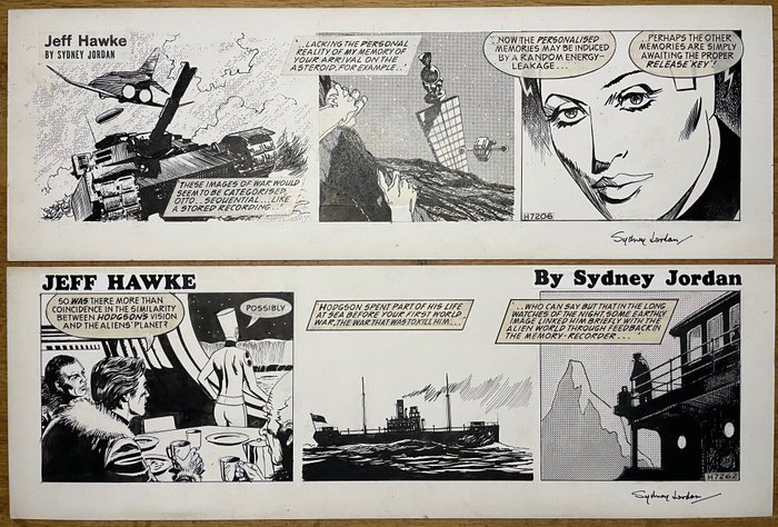 Jordan, Sydney - 2 Original-Comic - Jeff Hawk - 1979