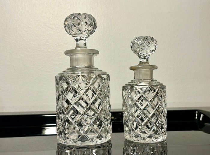 Baccarat - Flacon de parfum (2) - Moulé Diamants carrés - Cristal