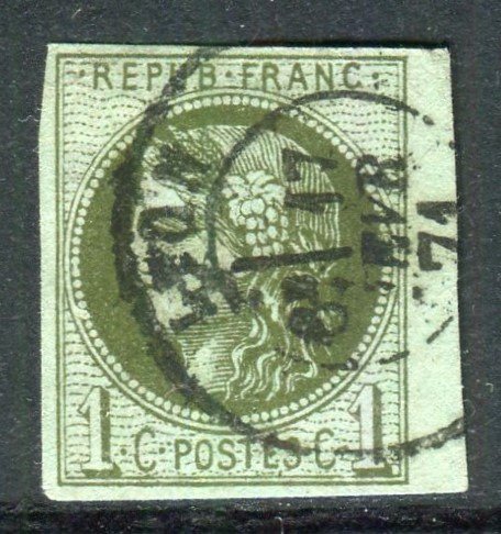 França 1870 - Superbe & Rare n° 39 Bord de Feuille en parfait état