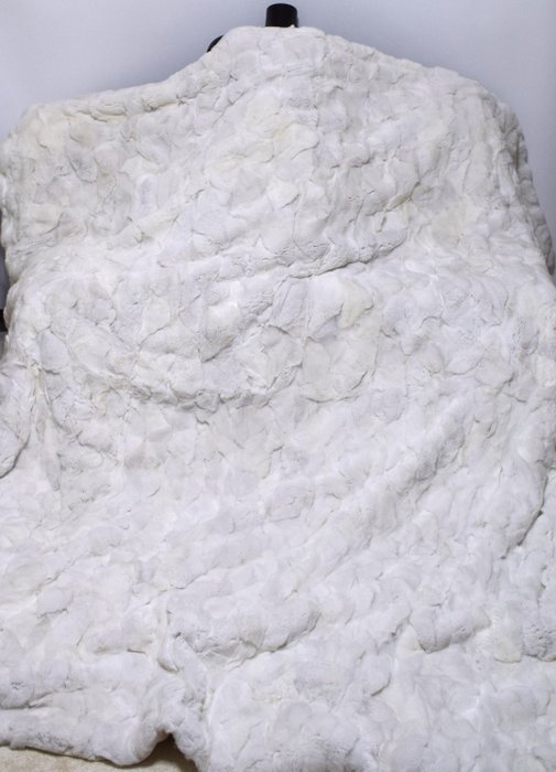 Filippos Furs King Size Rex Chincilla - Couverture - 230 cm - 220 cm