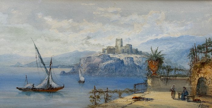 H. Colvin (XIX) - Lago Maggiore / Castello di Sirmione