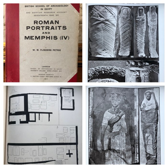 W.M. Flinders Petrie - Roman Portraits And Memphis IV - 1911
