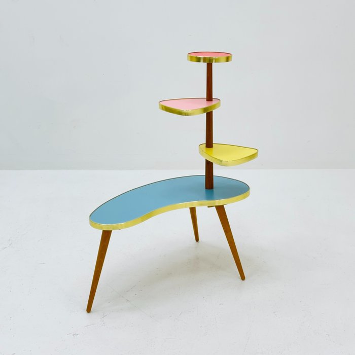 Side table - 木, 復古花桌
