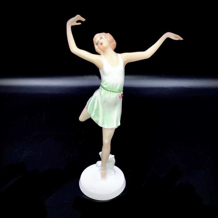 Dorothea Charol - Rosenthal - Art Deco - "Spring" (21 cm) - 1940 - Statuette - Porcelæn