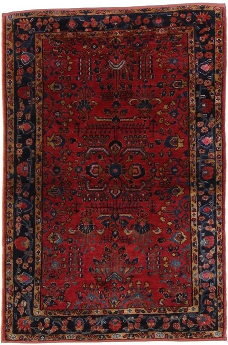 Antique Lilian Persian Rug - 状况极佳且非常耐用 - 小地毯 - 152 cm - 103 cm
