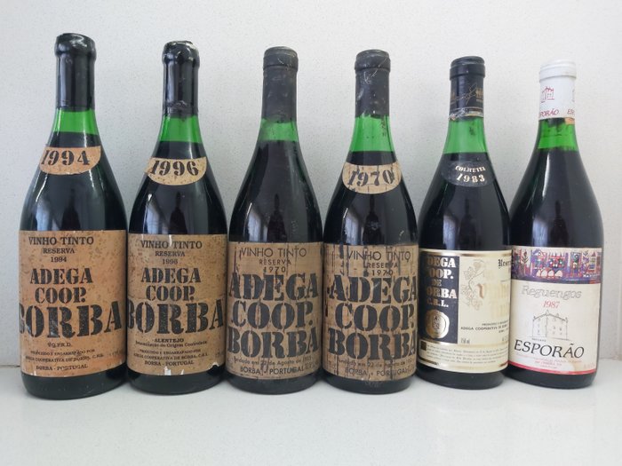1970 (x2), 1983, 1994, 1996 Adega Cooperativa de Borba, Reserva & 1987 Herdade do Esporão - 阿連特茹 - 6 瓶 (0.75L)