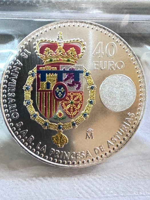 Spanien. 40 Euro 2023 "Princesa Leonor"  (Utan reservationspris)