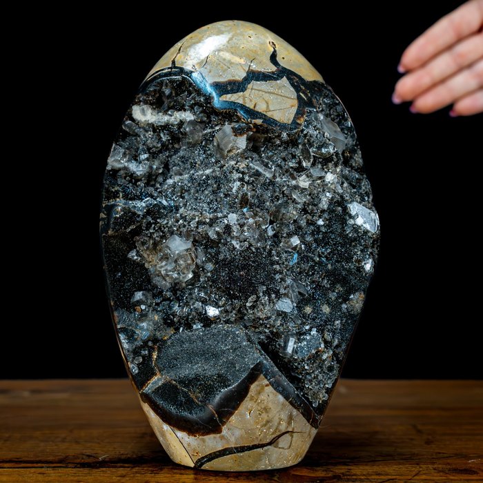 Naturlig Septarian Geode av högsta kvalitet Med kalcitkristaller- 1647.22 g