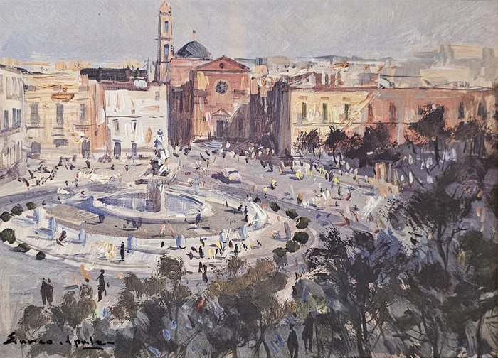 Enrico Aprile (1943-1998) - Piazza Sannazzaro a Napoli