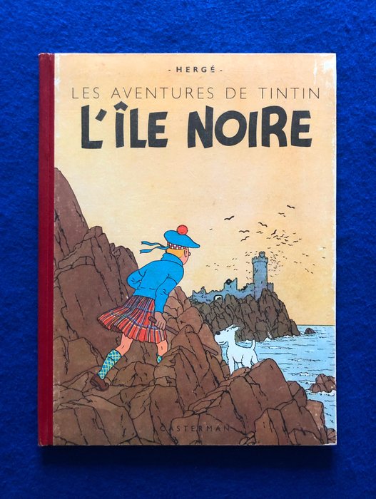 Tintin T7 - L'Île noire (A20) - C - EO couleurs - 1 Album - 1943