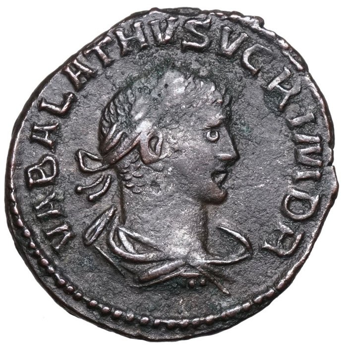 罗马帝国. 瓦巴拉图斯（奥古斯都，公元268-272）. Antoninianus Aurelianus und VABALATHUS (270-275)