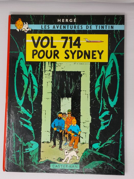 Tintin T22 - Vol 714 pour Sydney (B37, 2ème tirage) - C - 1 Album - Eerste druk/1968