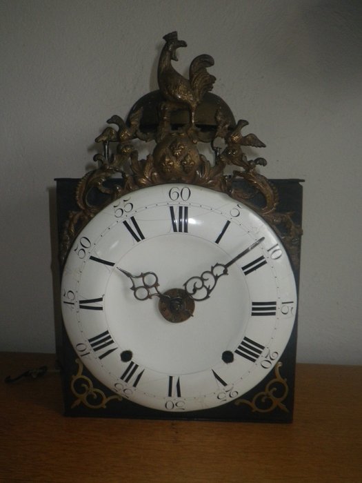 Vegg klokke - Comtoise klokke - Messing og stål - 1750-1800