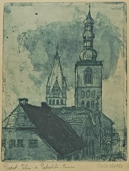 Emil Nolde (1867-1946) - Soest, Petri und Patrocli Turm