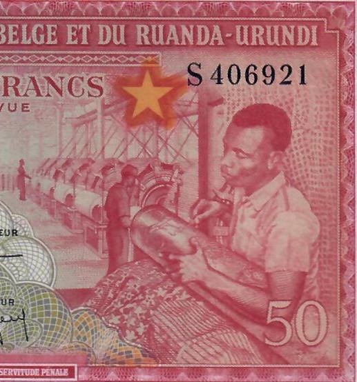 Kongo Belgijskie. - 50 francs 1/2/1959 - Pick 32