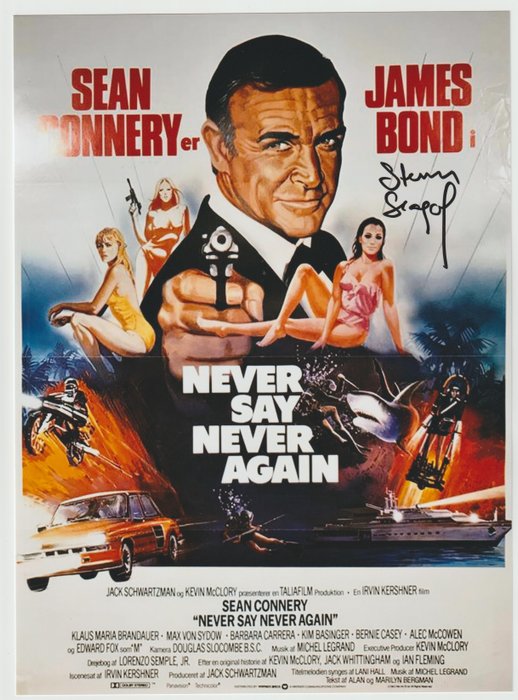 James Bond 007: Never Say Never Again - Steven Seagal - Signed Photo - B'BC COA