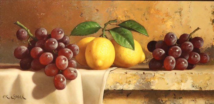Loran Speck (1943 - 2011) - Stilleven met fruit