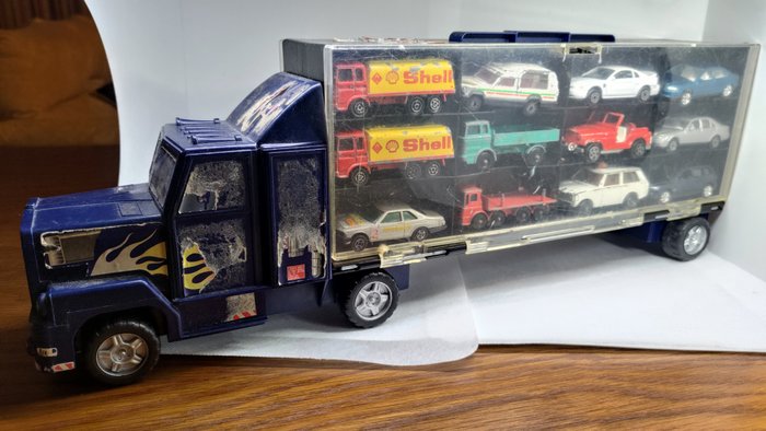 Majorette, Guisval, Corgi, Matchbox, Welly 1:64 - 13 - 模型汽车 - Truck with cars