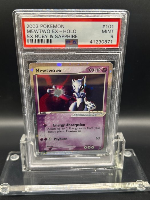 Pokémon Graded card - Mewtwo ex PSA 9 - PSA