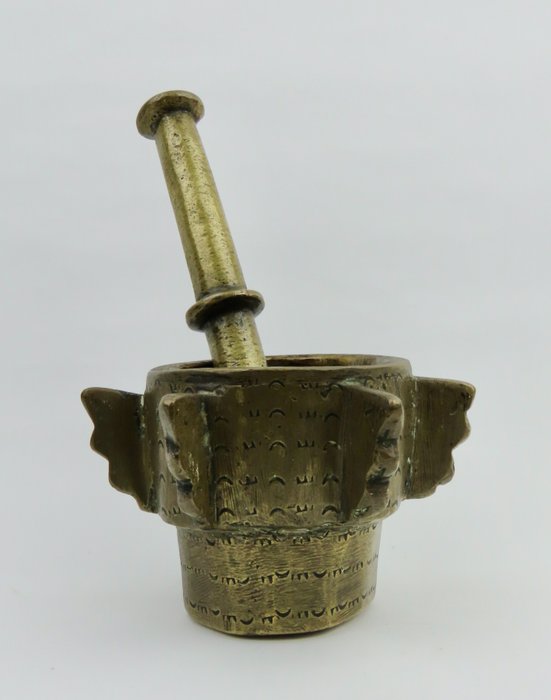 柏柏尔/途锐研钵杵 - 黄铜色 - 摩洛哥 - 17世纪