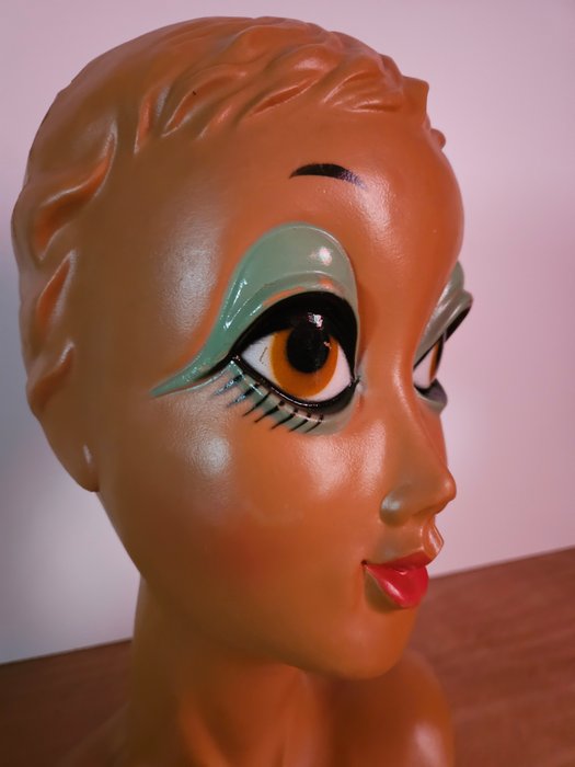 Figur hoved (1) - Plast - 1960-1970