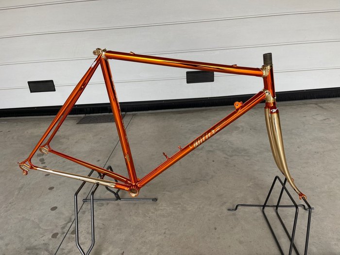 Wilier gold - 奢華復古 - 腳踏車車架 - 1980