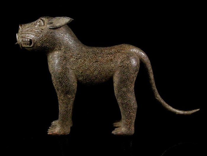 Bronzen luipaard - Bini/Edu - Nigeria