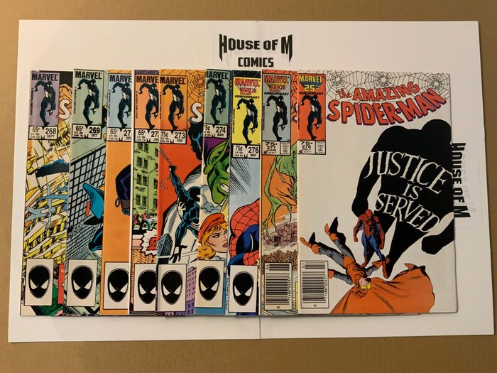 Amazing Spider-Man (1963 Series) # 268, 269, 271, 272, 273, 274, 276, 277 & 278 - Appearance Hobgoblin, Firelord, Daredevil, Puma, Kingpin - 9 Comic collection - Erstausgabe - 1985/1986