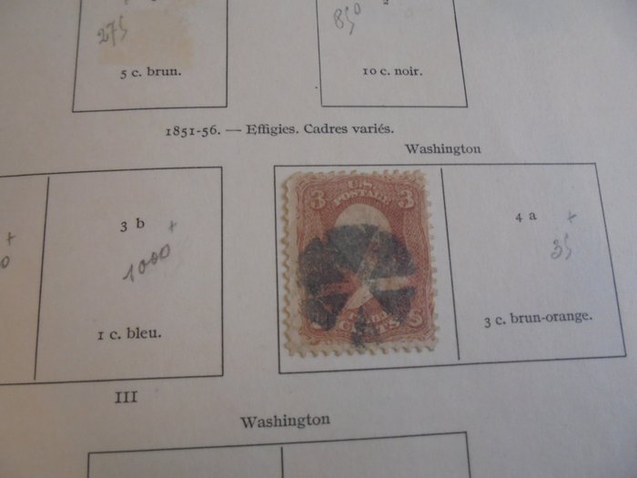 Verenigde Staten – Geconfedereerde Staten 1861/1973 – verzameling postzegels uit de Verenigde Staten, inclusief de klassieke periode en het einde van de
