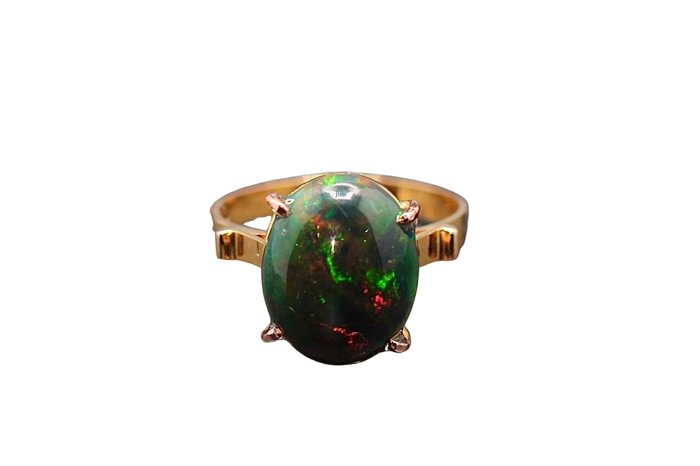 Ring - Yellow gold Opal 