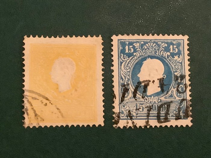 意大利古國－倫巴第-威尼托王國 1858 - 2 和 15 索爾迪 - Sassone 28 en 32