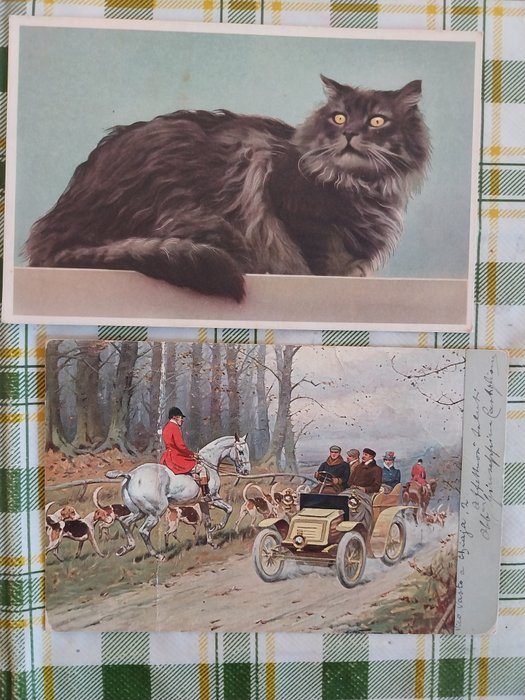 Fantasie, Sonstiges, Verschiedene Postkarten, illustriert und verschiedene - Postkarte (150) - 1900-1950