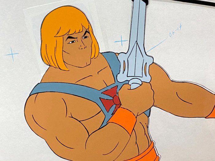 He-Man and the Masters of the Universe (1983) - 1 希曼的原始動畫 cel 和繪圖