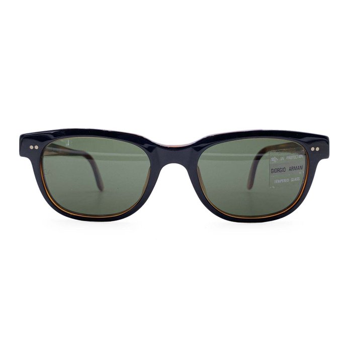 Giorgio Armani - Vintage Black Brown Sunglasses 376-S 227 140 mm - Solbriller