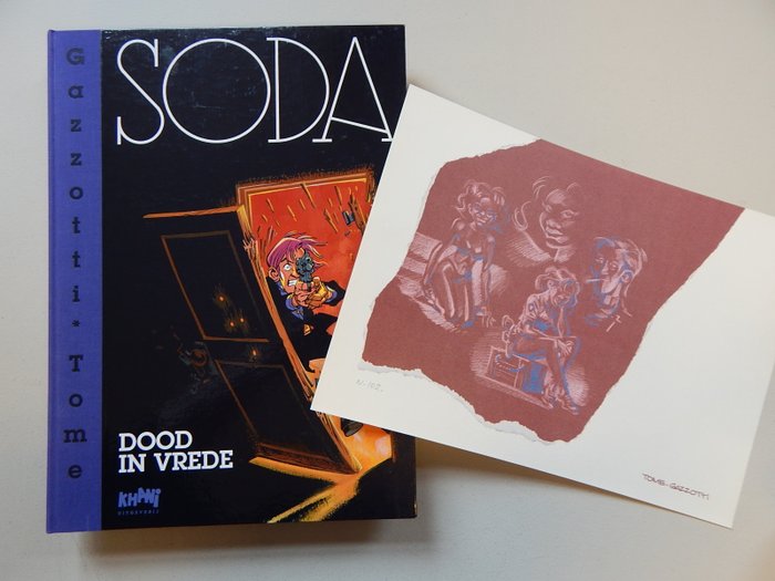 Gazzotti - Soda 8 - Dood in Vrede  - Khani uitgaven - Luxe hc met linnen rug op groot formaat - 200 expl. - 1 x album de lux format mare - Prima ediție - 1996