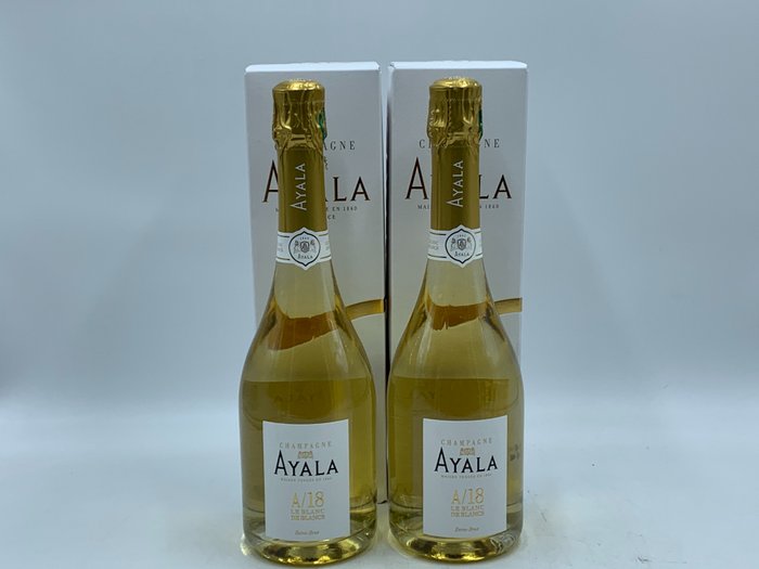 Ayala, A/18 - Champagne Blanc de Blancs - 2 Flaskor (0,75L)